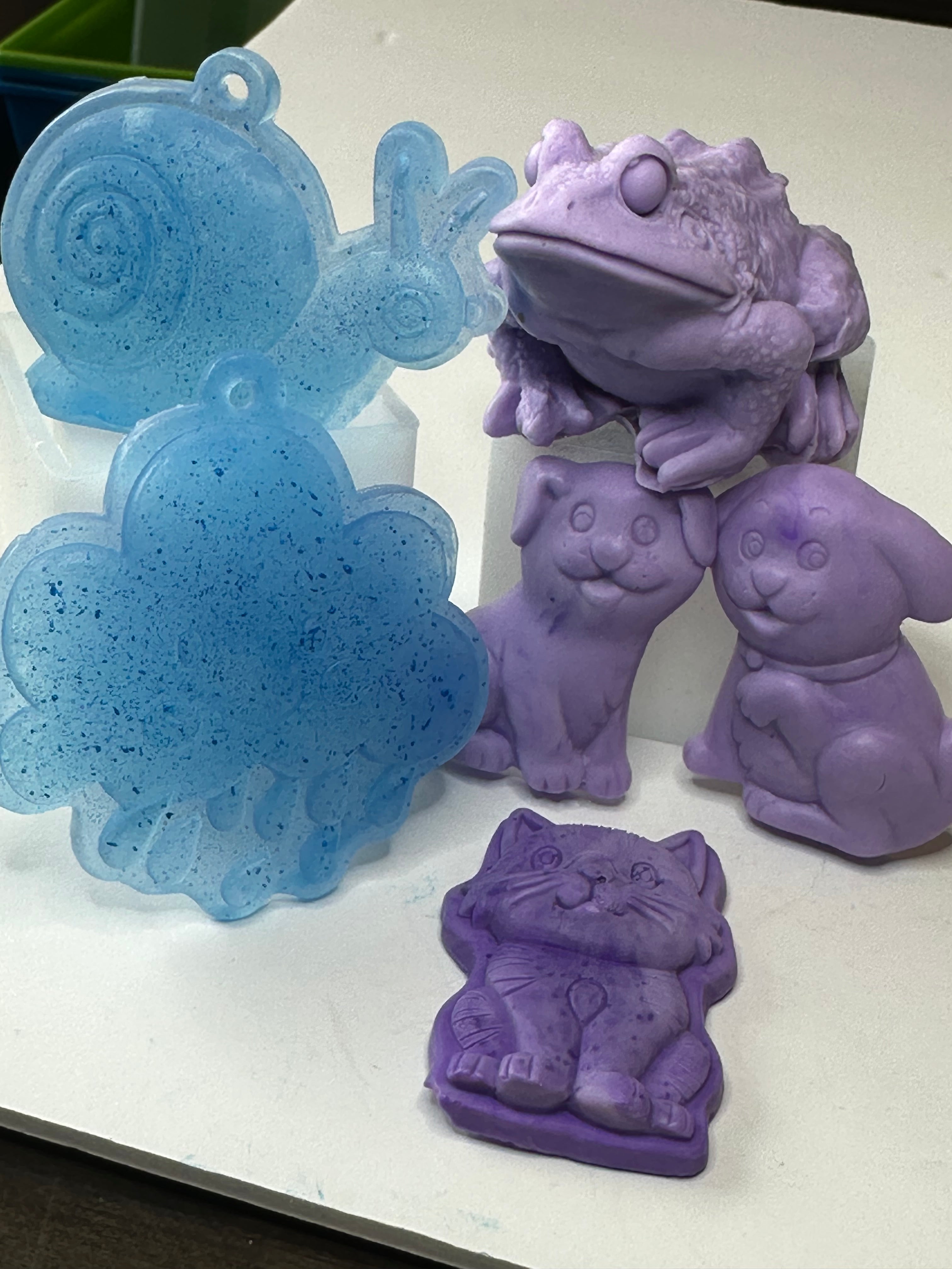Frog, Rain Cloud, Snail, Puppies, Cat - Glycerin Soap 7.5 oz.
