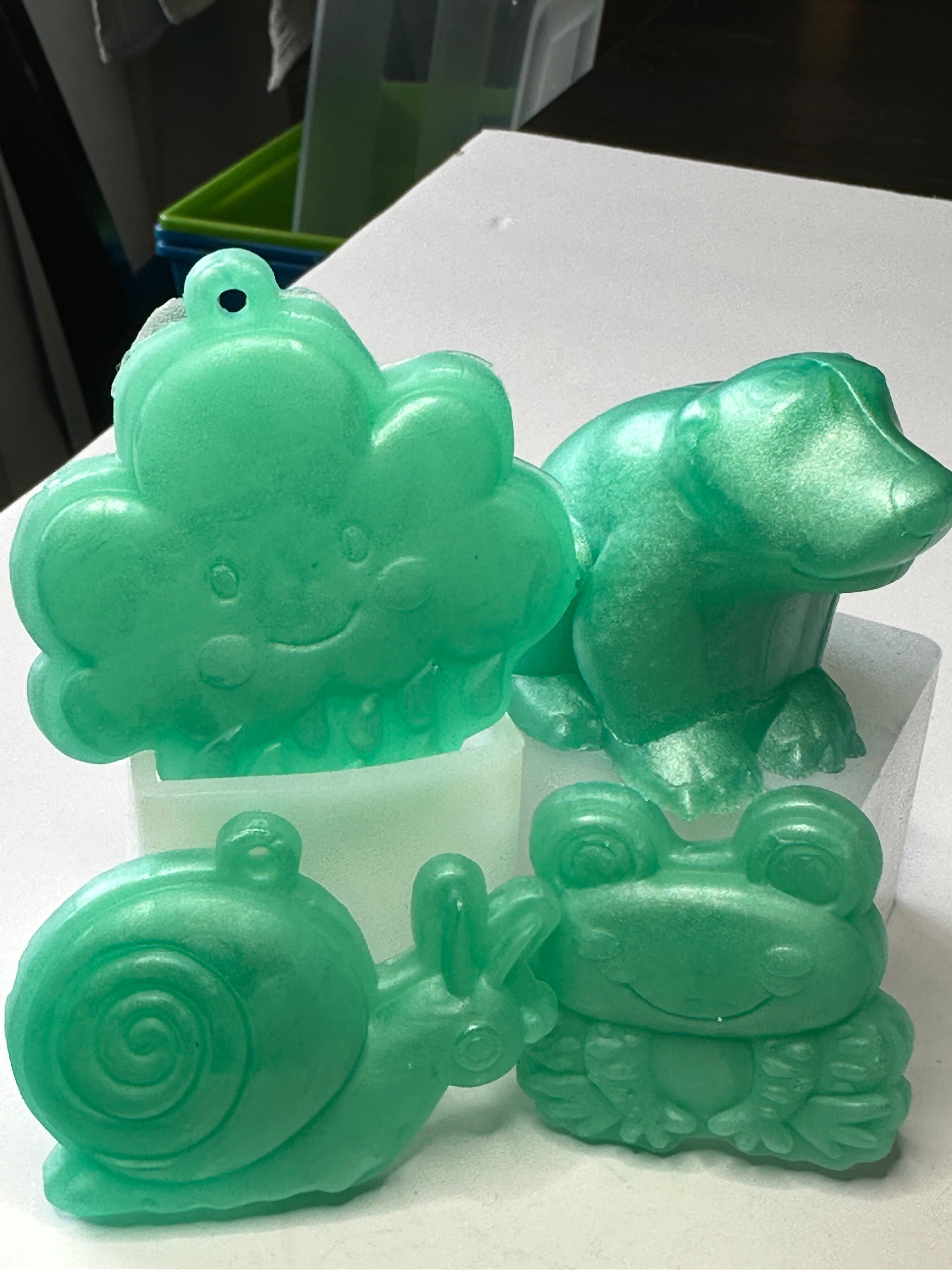 Polar Bear, Rain Cloud, Snail, Frog - Glycerin Soap 7.5 oz.