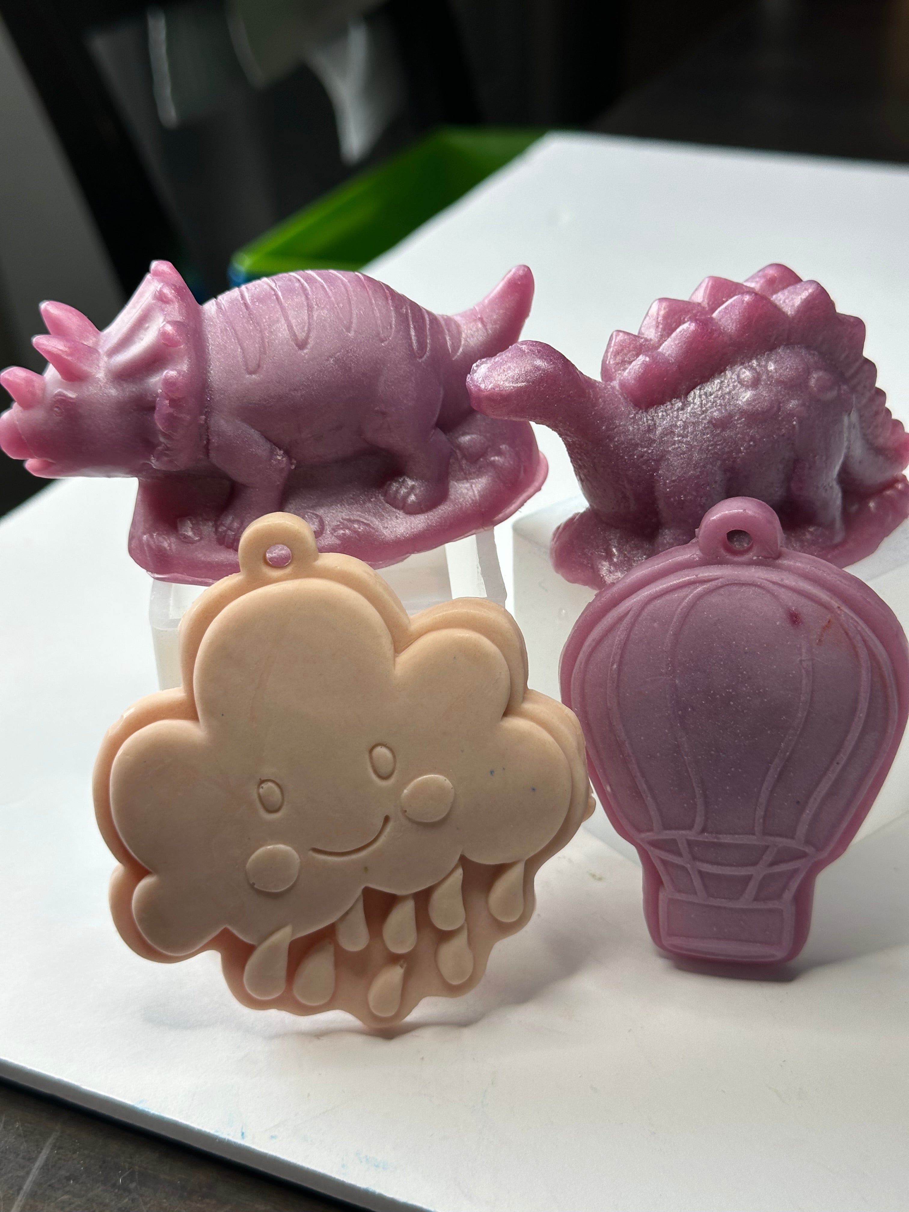 Dinosaurs, Rain Cloud, Hot Air Balloon - Goat Milk Soap 7.0 oz
