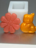 Small Flower and Kitty - Glycerin Soap 1.0 oz.